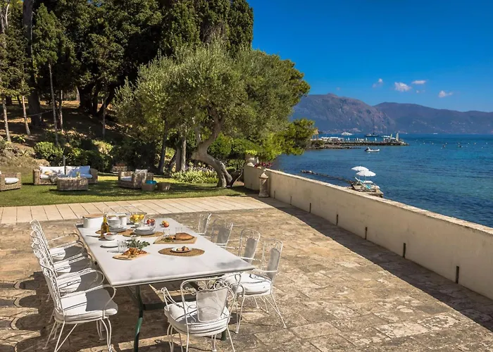 Magnificent Seafront Corfu 5 En-suite Bedrooms The Durrells House Historic Elegance Modern Luxuries Direct Access Private,