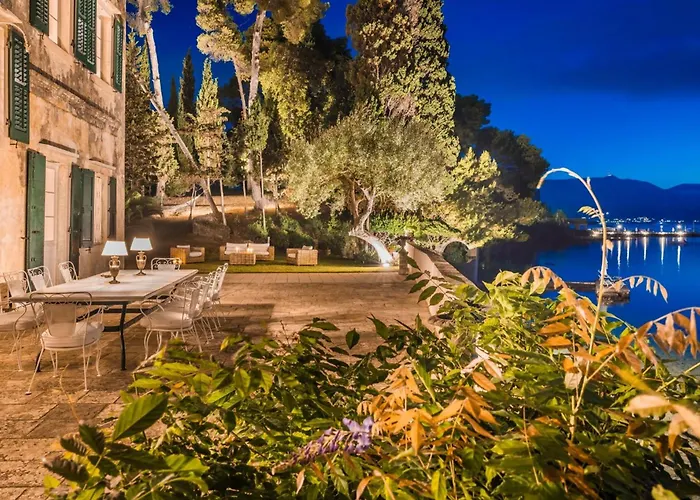Magnificent Seafront Corfu 5 En-suite Bedrooms The Durrells House Historic Elegance Modern Luxuries Direct Access Private, *