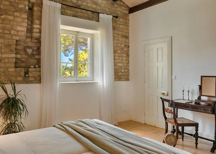 Villa Magnificent Seafront Corfu 5 En-suite Bedrooms The Durrells House Historic Elegance Modern Luxuries Direct Access Private,