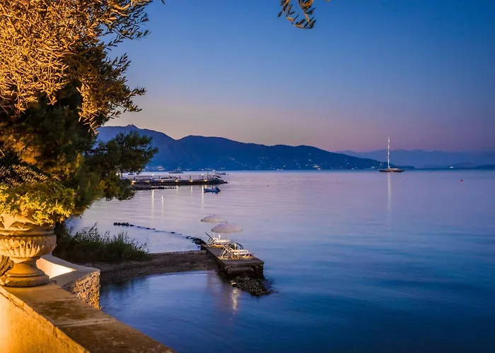 Magnificent Seafront Corfu 5 En-suite Bedrooms The Durrells House Historic Elegance Modern Luxuries Direct Access Private, Villa *