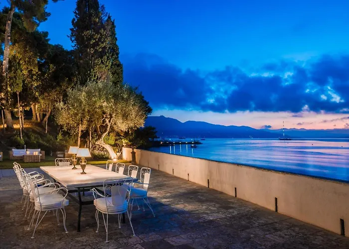 Magnificent Seafront Corfu 5 En-suite Bedrooms The Durrells House Historic Elegance Modern Luxuries Direct Access Private, Villa *